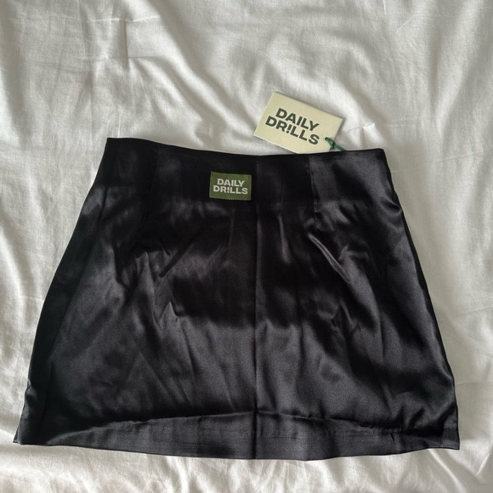 Daily Drills Black Mini Skirt